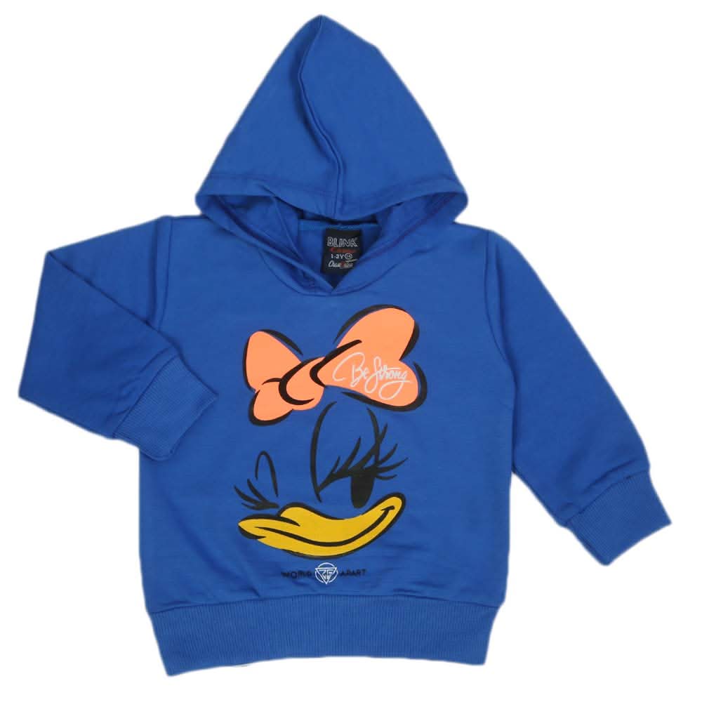 Girls Full Sleeves Hoodie T-Shirt - Blue, Girls T-Shirts, Chase Value, Chase Value