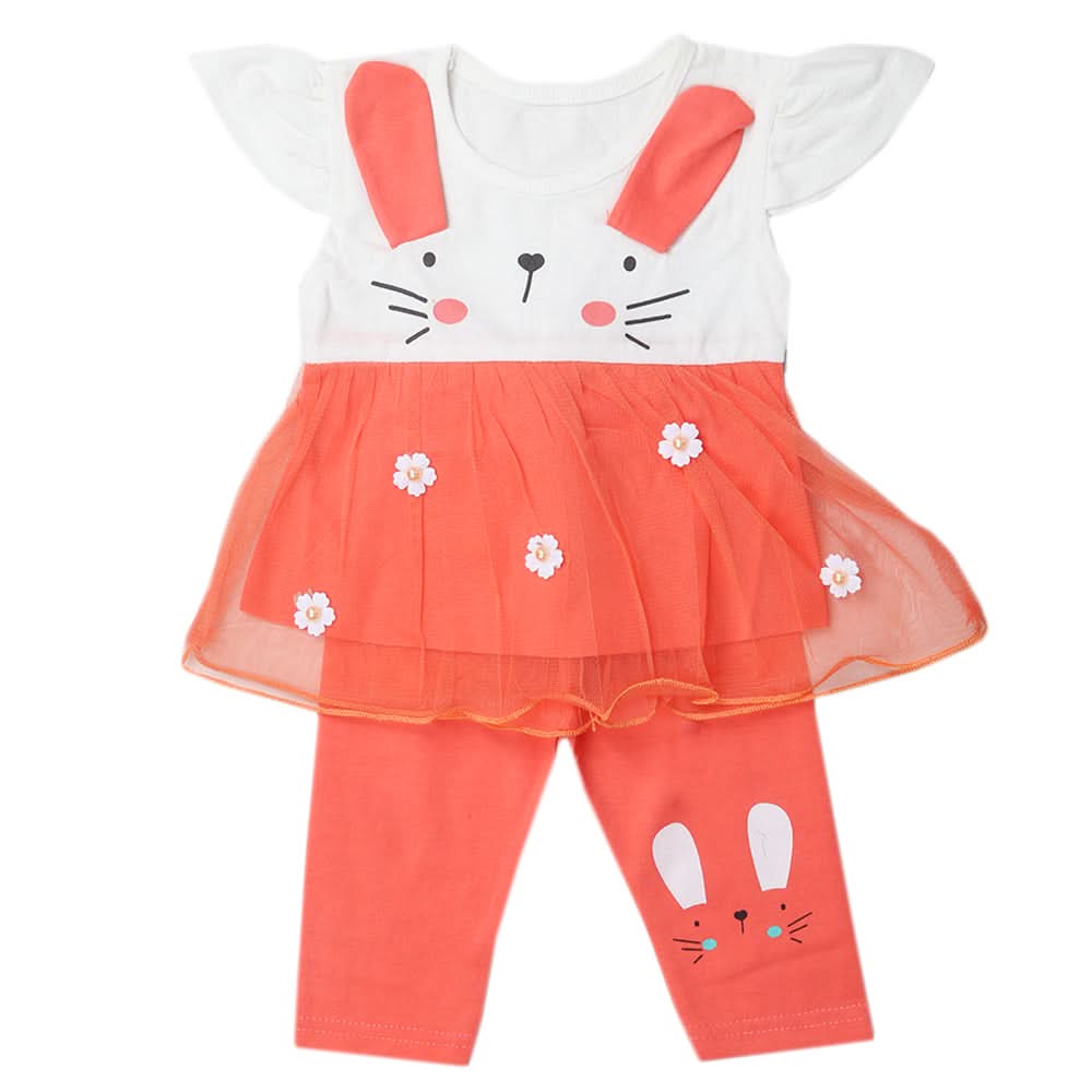 Girls Pajama Suits - Peach, Kids, Girls Sets And Suits, Chase Value, Chase Value