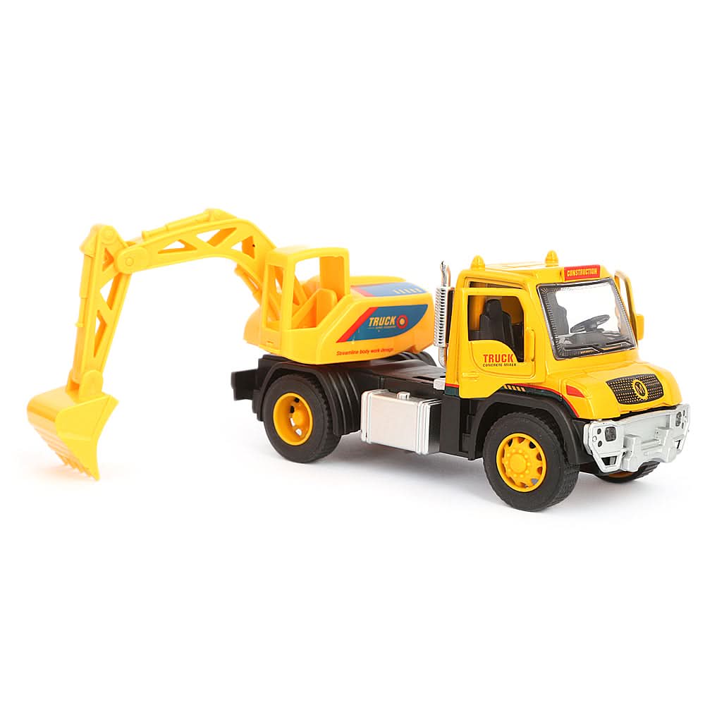 Die Cast Construction Truck - Yellow, Kids, Non-Remote Control, Chase Value, Chase Value