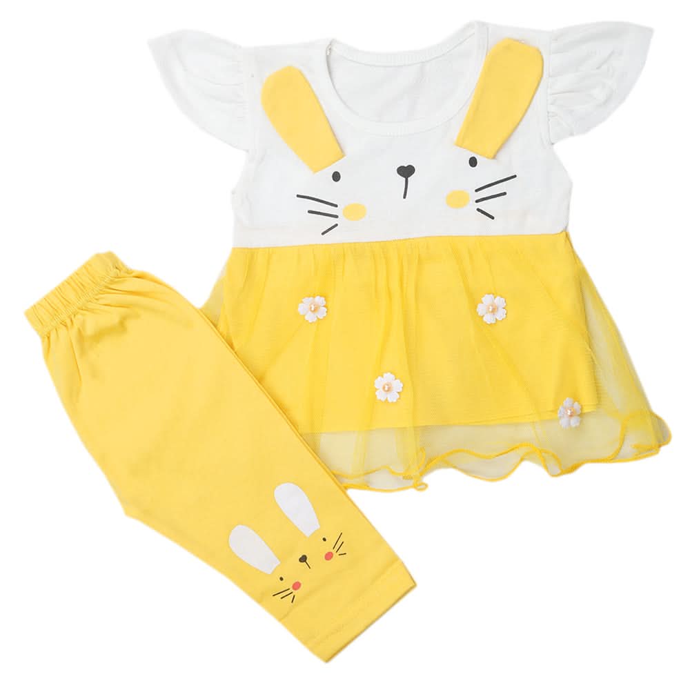 Girls Pajama Suits - Yellow, Kids, Girls Sets And Suits, Chase Value, Chase Value