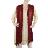 Women's Chiffon Dupatta - Maroon, Women, Dupatta, Chase Value, Chase Value