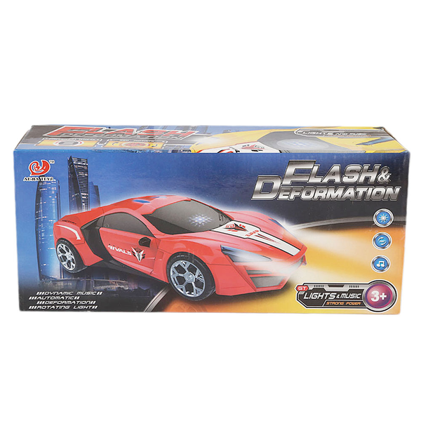 High Speed Car With Music And Light For Kids - Red - test-store-for-chase-value