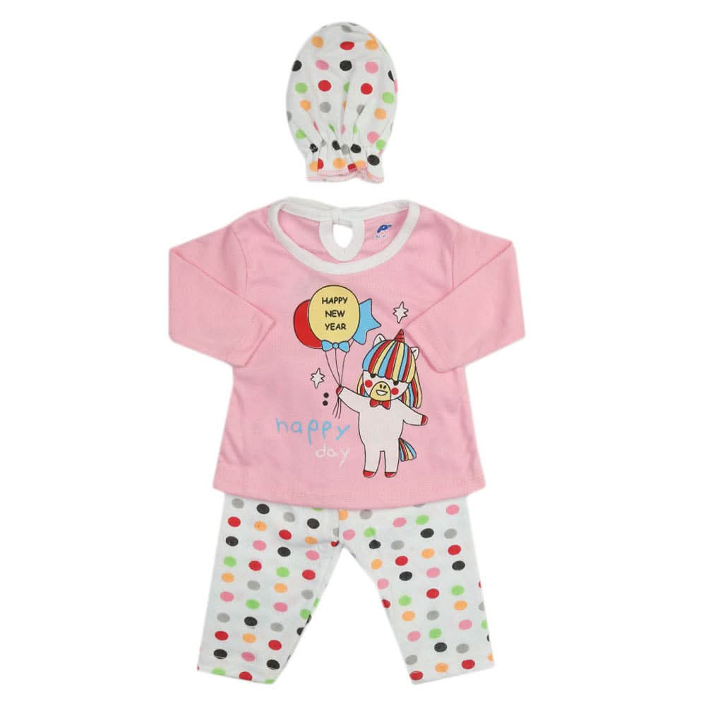 Newborn Boys Full Sleeves Suit - Pink, Newborn Boys Sets & Suits, Chase Value, Chase Value