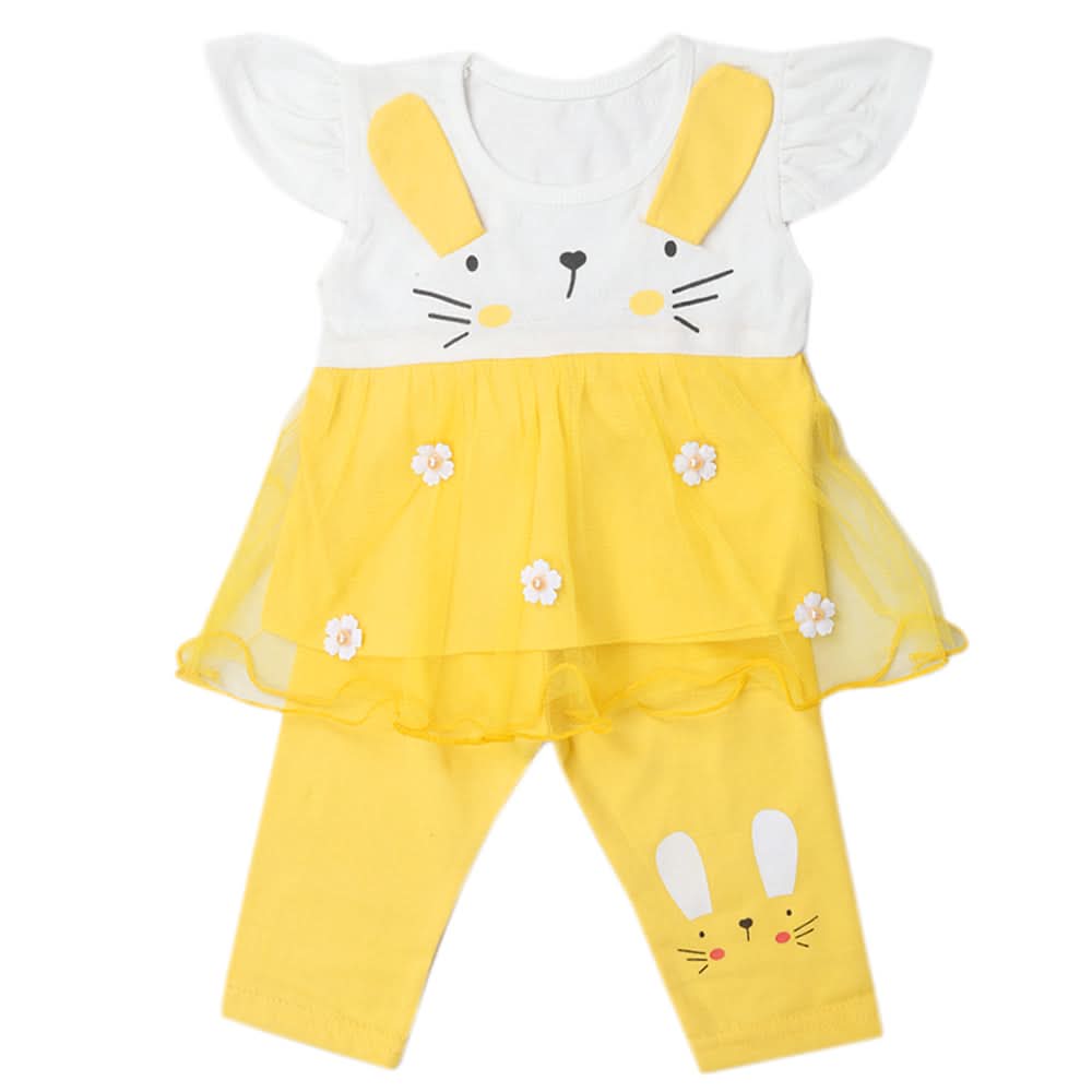 Girls Pajama Suits - Yellow, Kids, Girls Sets And Suits, Chase Value, Chase Value