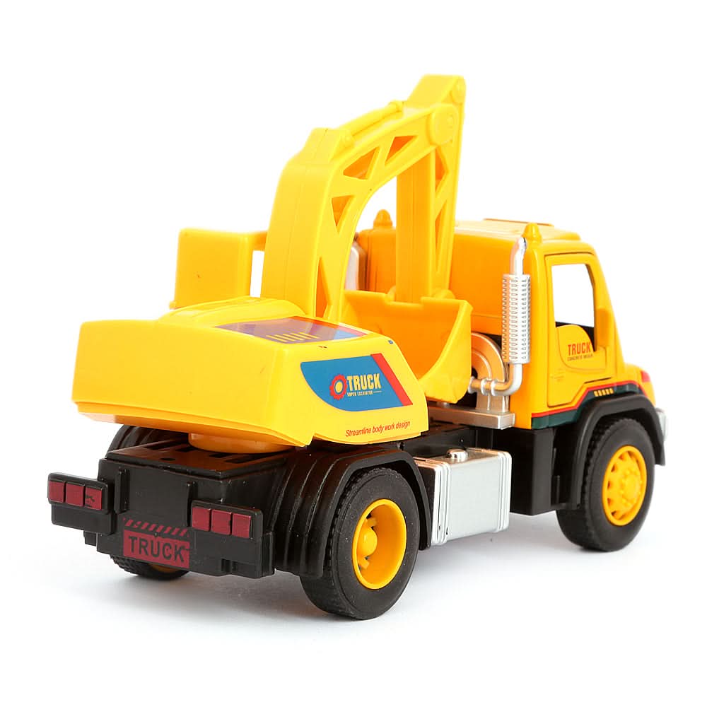 Die Cast Construction Truck - Yellow, Kids, Non-Remote Control, Chase Value, Chase Value