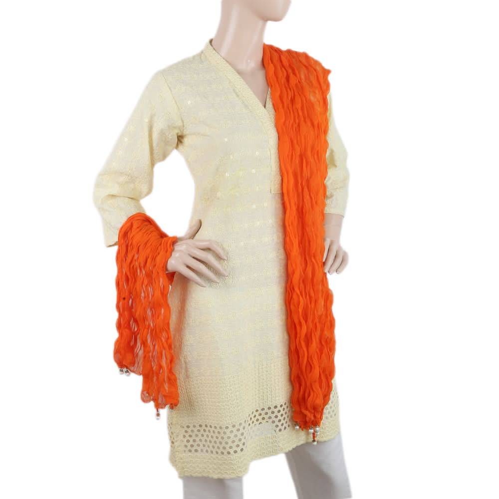 Women's Chiffon Dupatta - Orange, Women, Dupatta, Chase Value, Chase Value