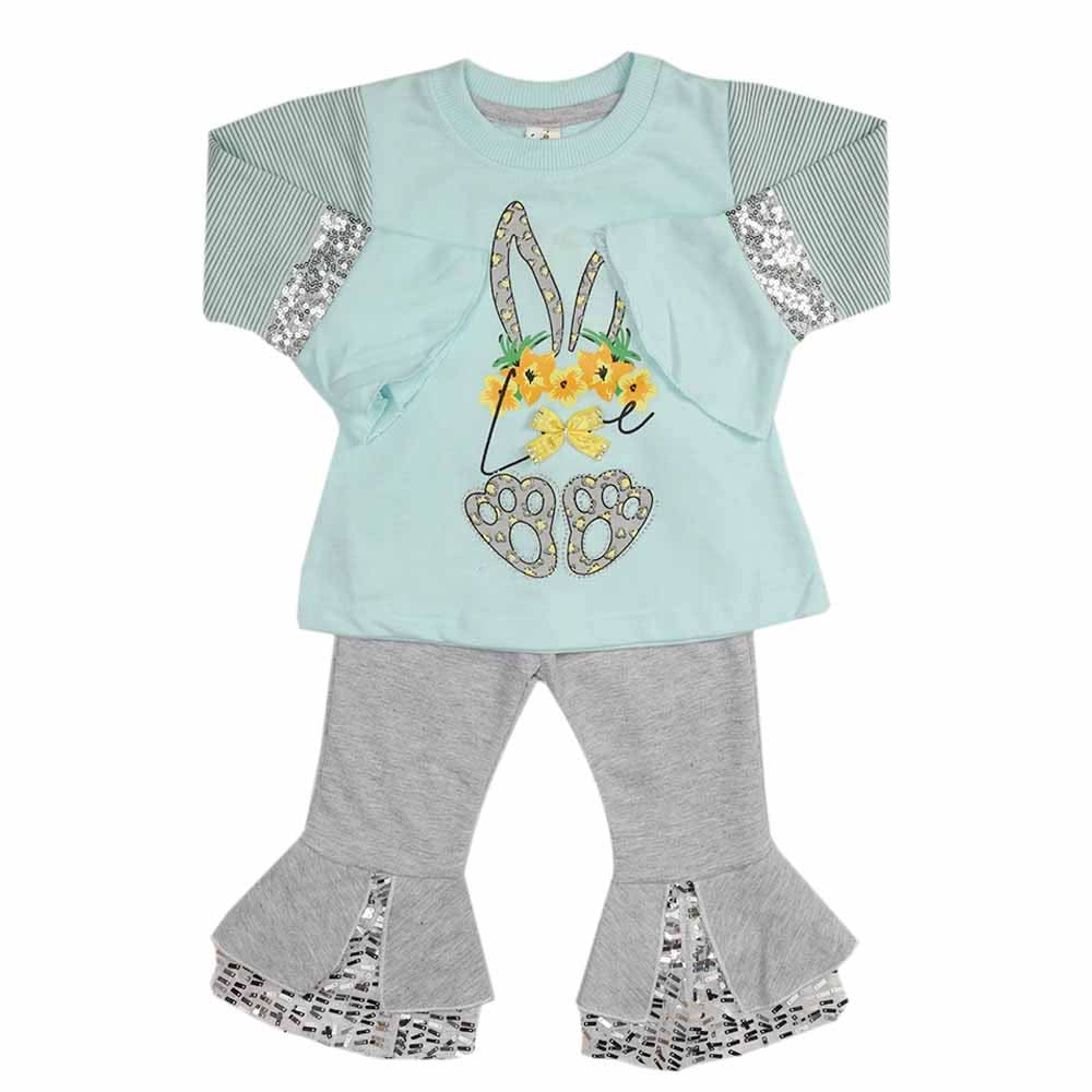 Girls Pajama Suit - Light Blue, Girls Suits, Chase Value, Chase Value