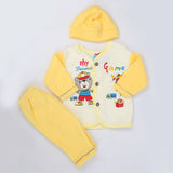 Newborn Boy Full Sleeves Polar Suit 10361 - Yellow, Kids, NB Boys Sets And Suits, Chase Value, Chase Value