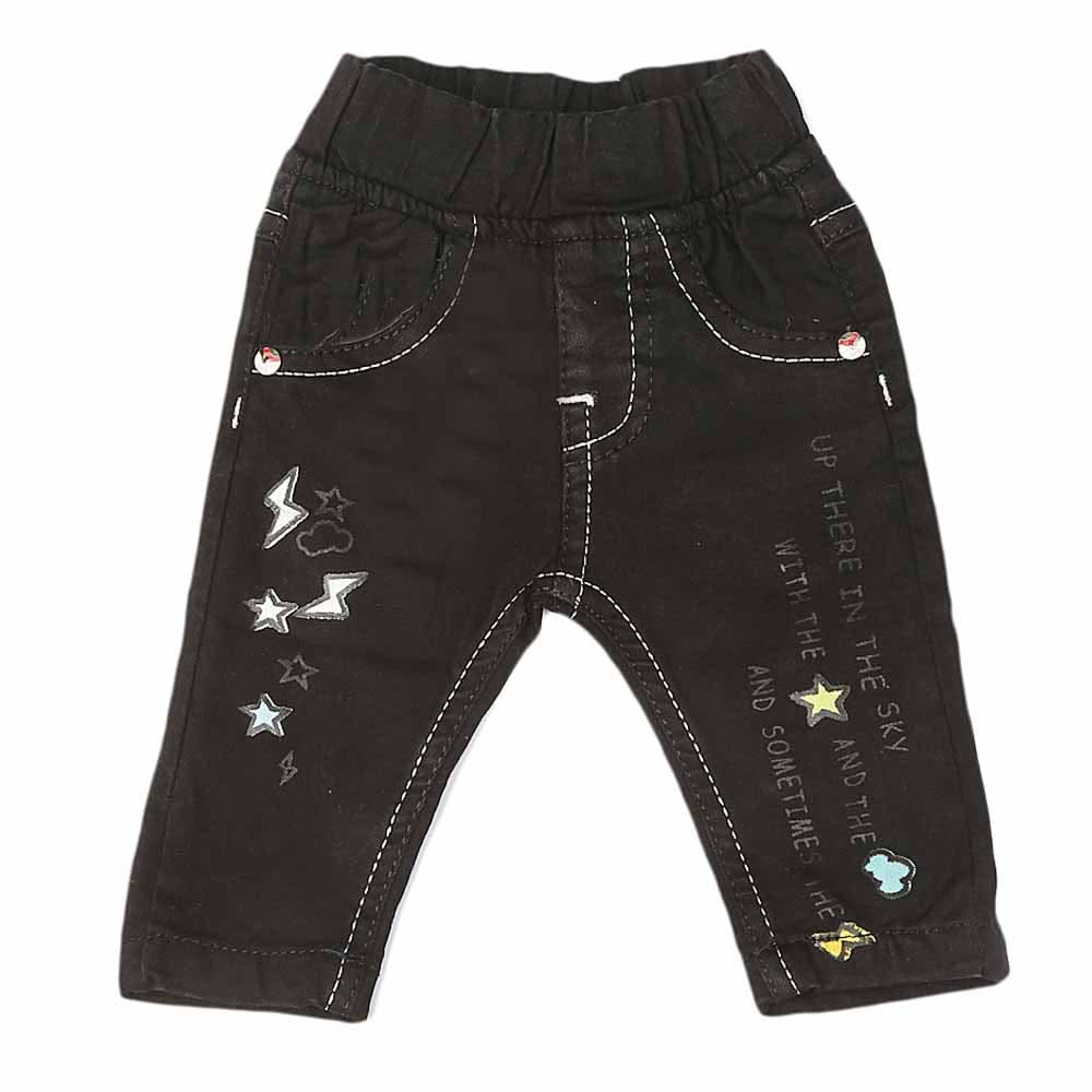 Newborn Boys Denim Pants - Black, Kids, NB Boys Shorts And Pants, Chase Value, Chase Value