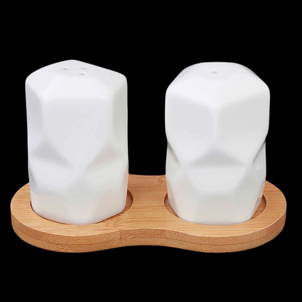 Salt And Pepper Bamboo Based - White, Home & Lifestyle, Storage Boxes, Chase Value, Chase Value