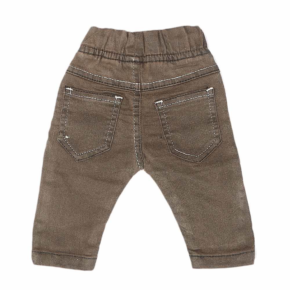 Newborn Boys Denim Pants - Brown, Kids, NB Boys Shorts And Pants, Chase Value, Chase Value