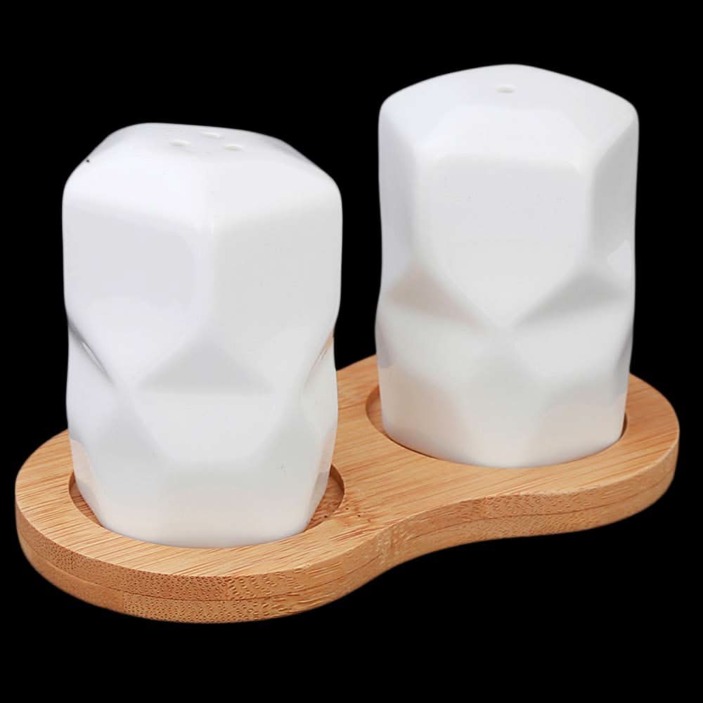 Salt And Pepper Bamboo Based - White, Home & Lifestyle, Storage Boxes, Chase Value, Chase Value