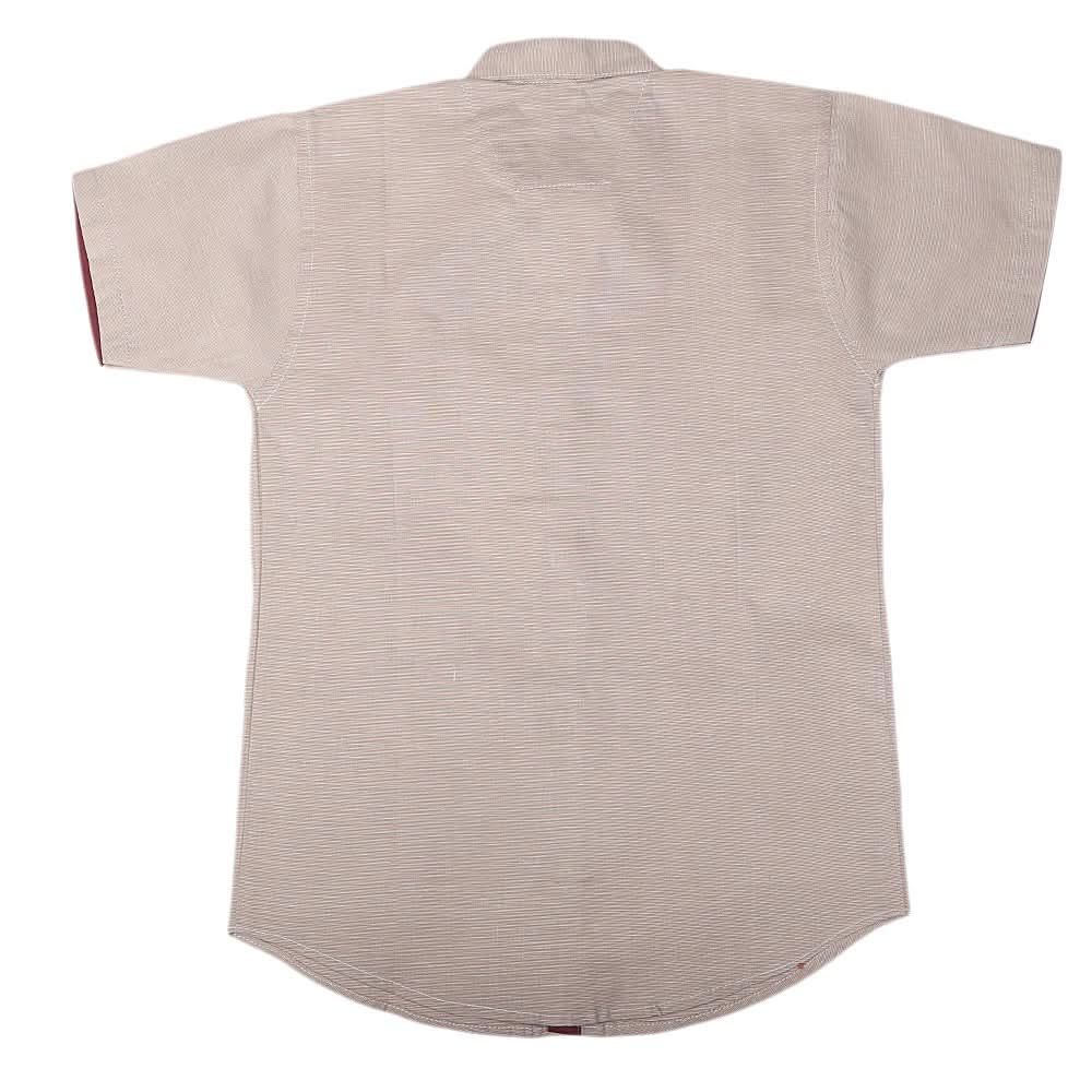 Boys Half Sleeves Printed Shirt - Coffee, Kids, Boys Shirts, Chase Value, Chase Value