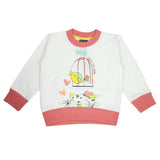 Girls Full Sleeves T-Shirt - White, Girls T-Shirts, Chase Value, Chase Value