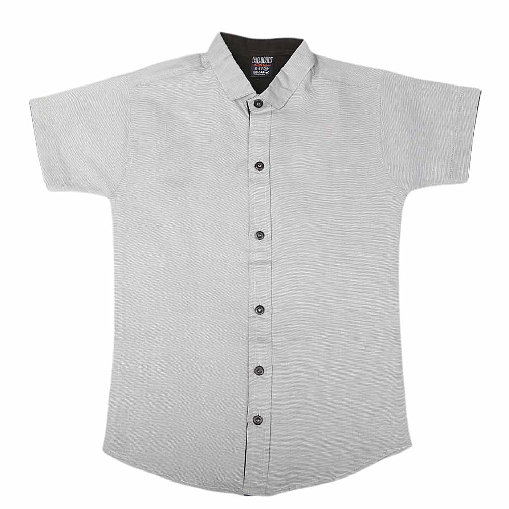 Boys Half Sleeves Printed Shirt - Grey, Kids, Boys Shirts, Chase Value, Chase Value