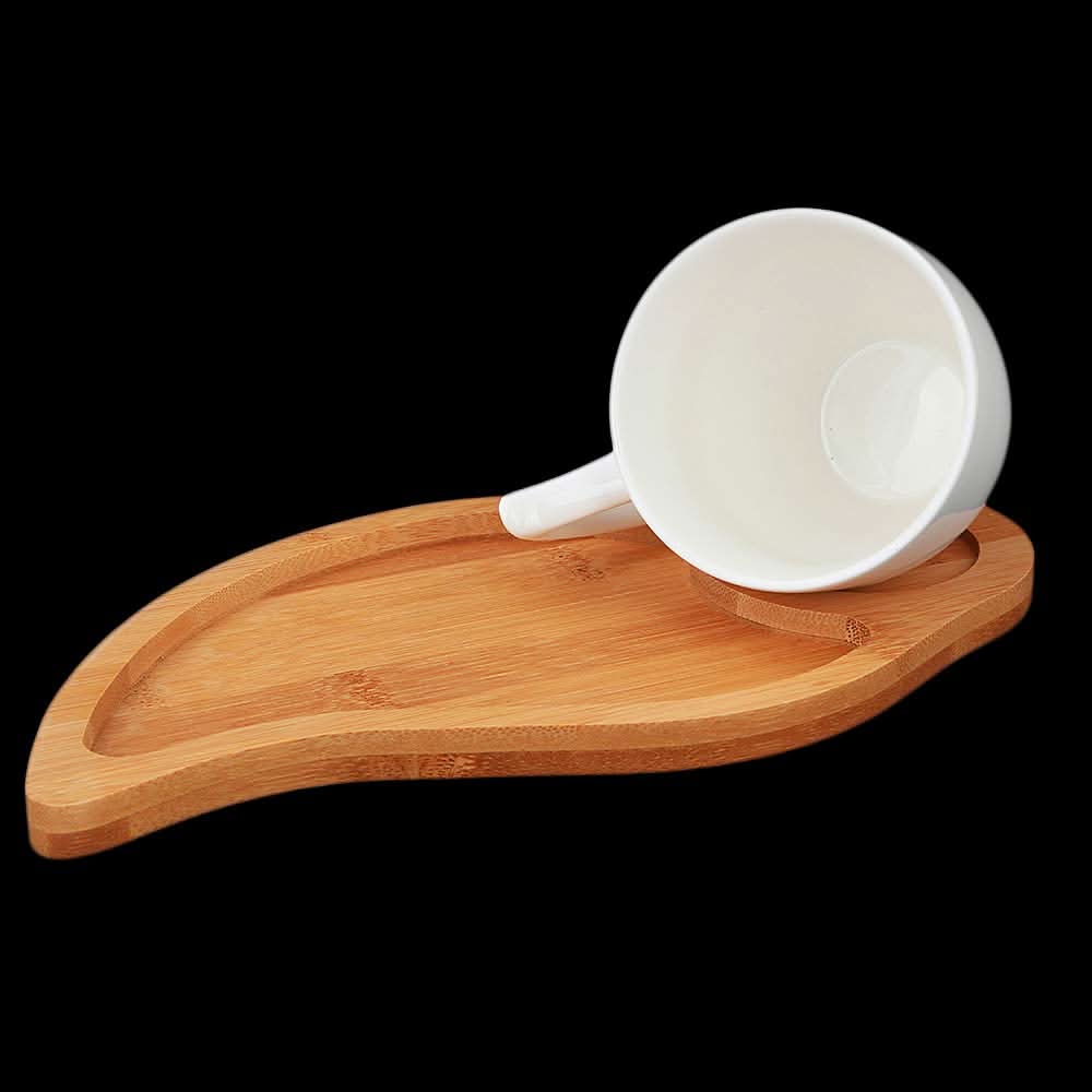 Mug With Bamboo Plate - White, Home & Lifestyle, Serving And Dining, Chase Value, Chase Value