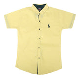 Boys Half Sleeves Printed Shirt - Yellow, Kids, Boys Shirts, Chase Value, Chase Value