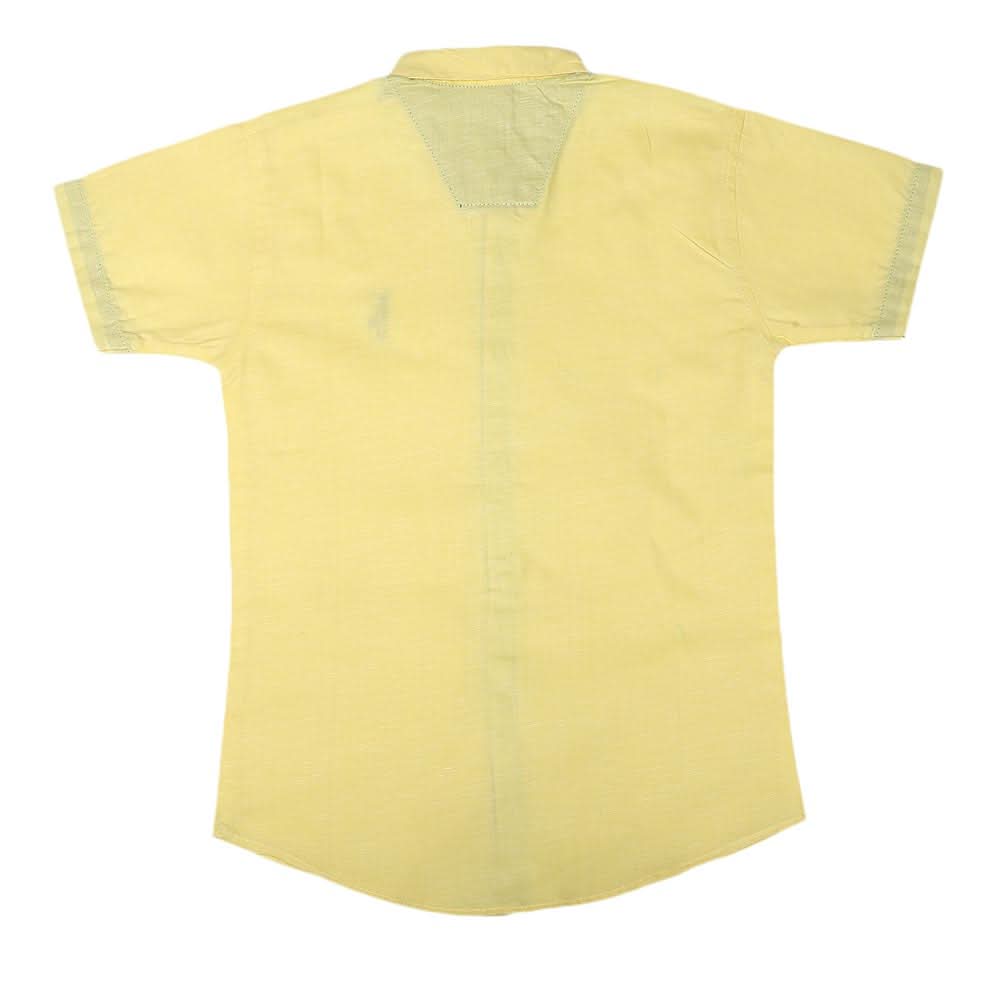 Boys Half Sleeves Printed Shirt - Yellow, Kids, Boys Shirts, Chase Value, Chase Value
