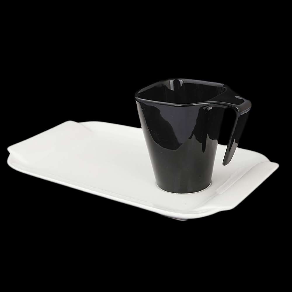 Mug With Plate - White, Home & Lifestyle, Serving And Dining, Chase Value, Chase Value
