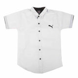 Boys Half Sleeves Printed Shirt - White, Kids, Boys Shirts, Chase Value, Chase Value