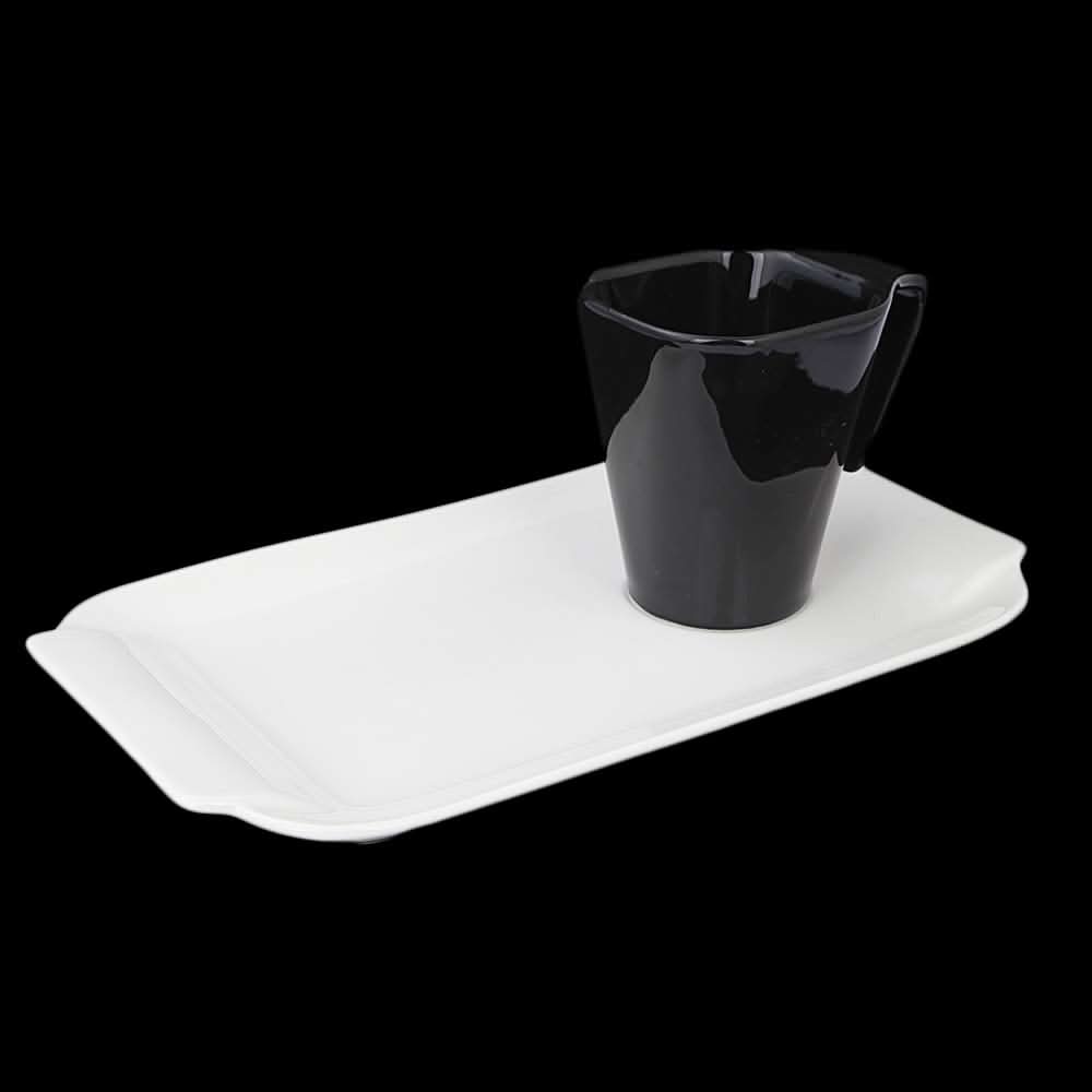 Mug With Plate - White, Home & Lifestyle, Serving And Dining, Chase Value, Chase Value