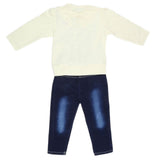 Newborn Girls Full Sleeves 2 Piece Suit - Yellow, Kids, NB Girls Sets And Suits, Chase Value, Chase Value