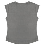 Girls Half Sleeves Printed T-Shirt - Grey, Girls T-Shirts, Chase Value, Chase Value