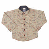 Newborn Full Sleeves Casual Shirt - Beige, Kids, NB Boys Shirts And T-Shirts, Chase Value, Chase Value