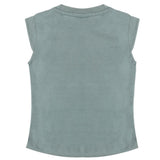 Girls Half Sleeves Printed T-Shirt - Steel Blue, Girls T-Shirts, Chase Value, Chase Value