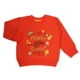 Girls Full Sleeves T-Shirt - Orange, Girls T-Shirts, Chase Value, Chase Value