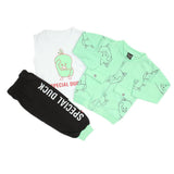 Boys Full Sleeves 3Pcs Suit - Cyan, Boys Sets & Suits, Chase Value, Chase Value