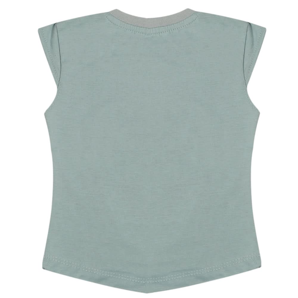 Girls Half Sleeves Printed T-Shirt - Sea Green, Girls T-Shirts, Chase Value, Chase Value