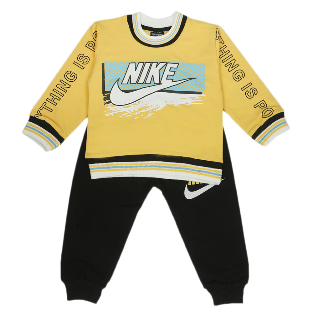 Boys Full Sleeves 2Pcs Suits - Yellow, Boys Sets & Suits, Chase Value, Chase Value