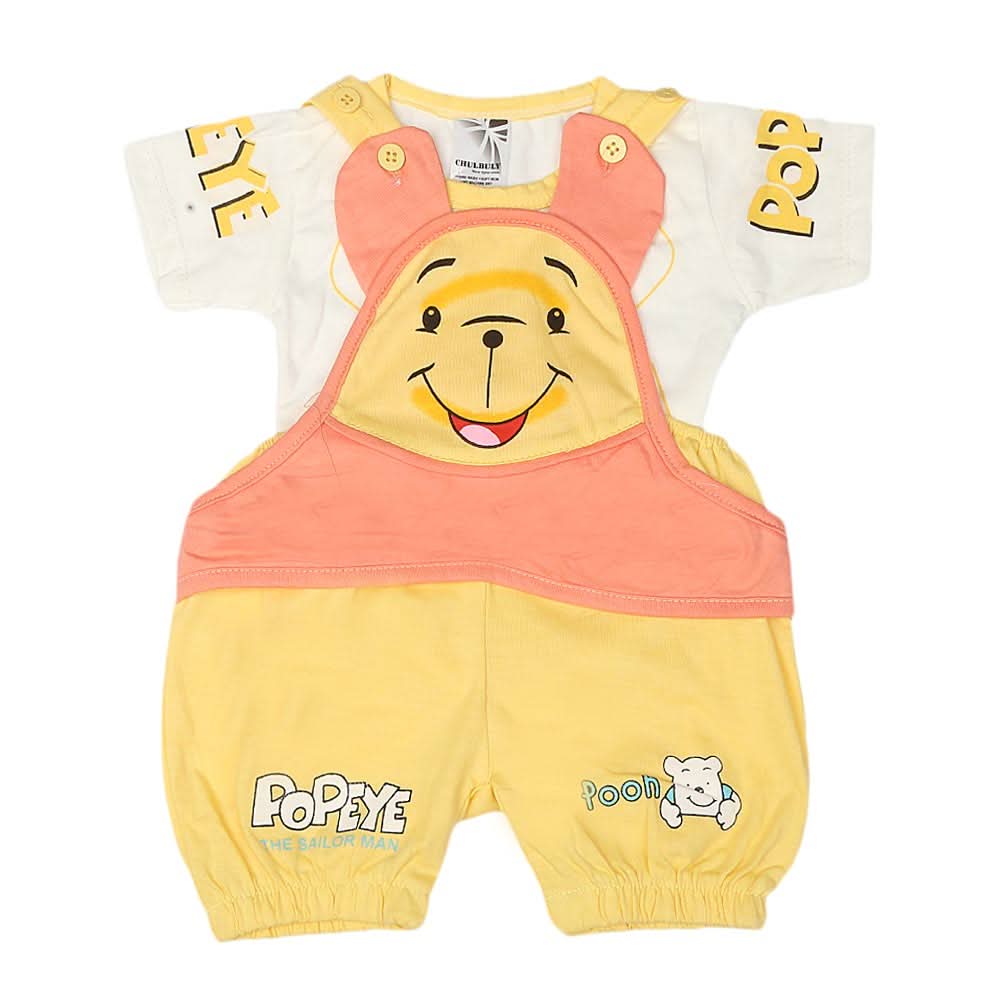 Newborn Boys Romper - Yellow, Kids, NB Boys Rompers, Chase Value, Chase Value