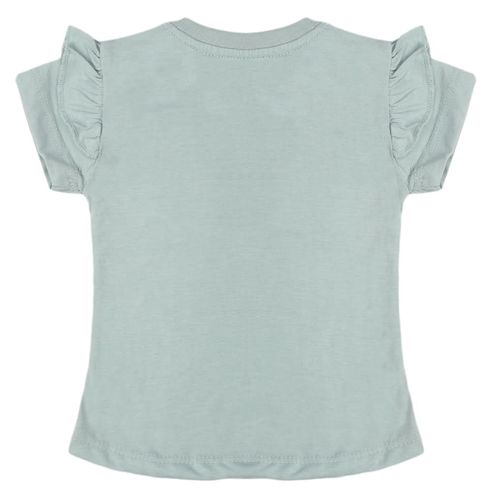 Girls Half Sleeves Printed T-Shirt - Sea Green, Girls T-Shirts, Chase Value, Chase Value