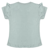 Girls Half Sleeves Printed T-Shirt - Sea Green, Girls T-Shirts, Chase Value, Chase Value