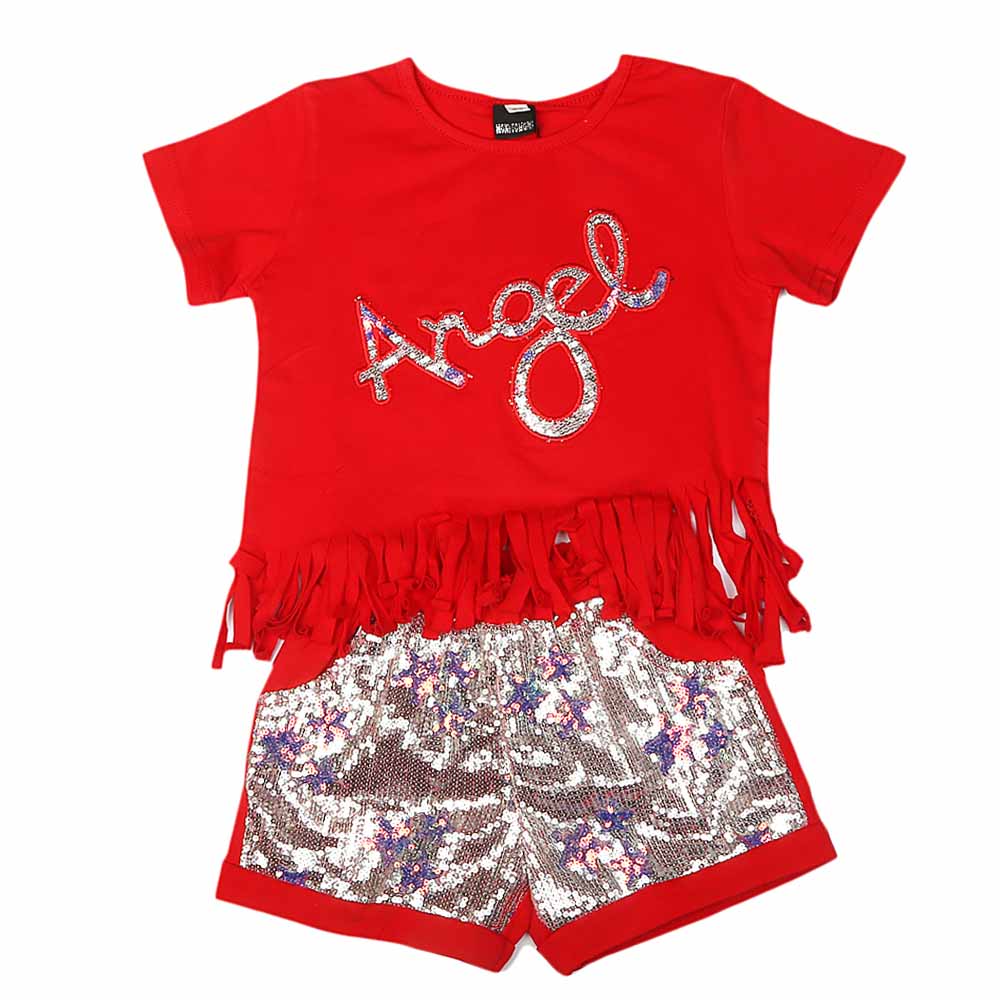 GIrls Suit - Red, Kids, Girls Sets And Suits, Chase Value, Chase Value