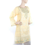 Women's Fancy Embroidered Kurti - Yellow, Women, Ready Kurtis, Chase Value, Chase Value