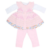 Newborn Girls Full Sleeves 3 Piece Suit - Pink, Kids, NB Girls Sets And Suits, Chase Value, Chase Value