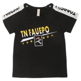 Boys Round Neck Half Sleeves T-Shirt - Black, Kids, Boys T-Shirts, Chase Value, Chase Value