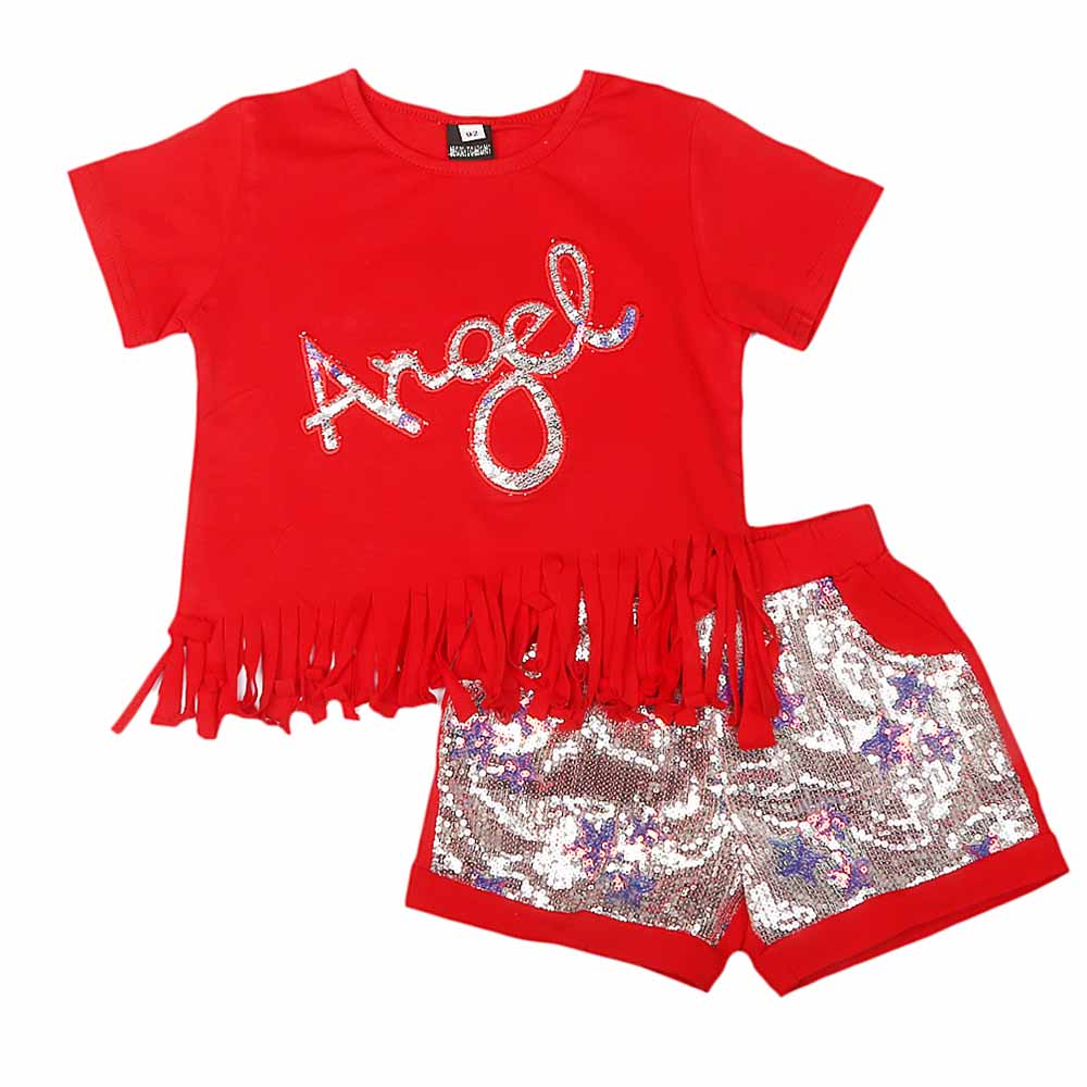 GIrls Suit - Red, Kids, Girls Sets And Suits, Chase Value, Chase Value