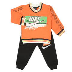 Boys Full Sleeves 2Pcs Suits - Orange, Boys Sets & Suits, Chase Value, Chase Value