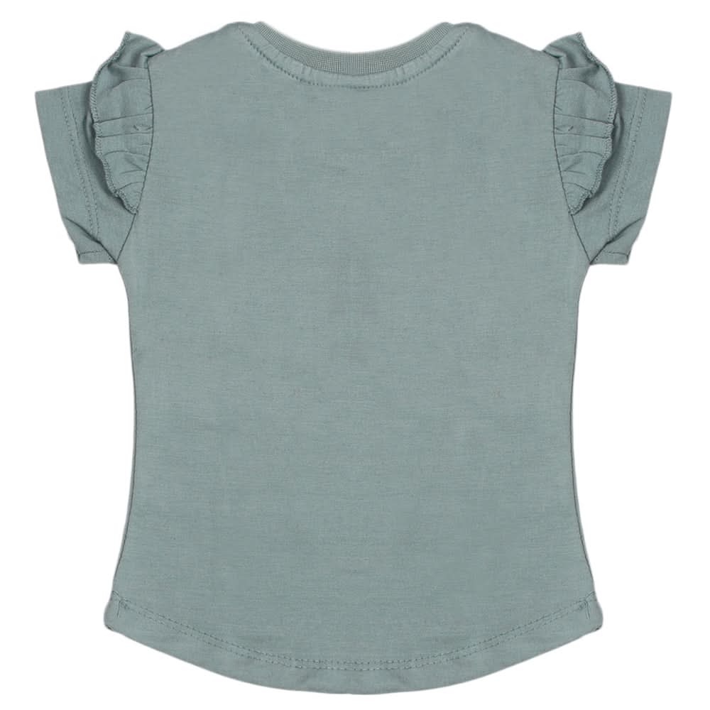Girls Half Sleeves Printed T-Shirt - Dark Grey, Girls T-Shirts, Chase Value, Chase Value