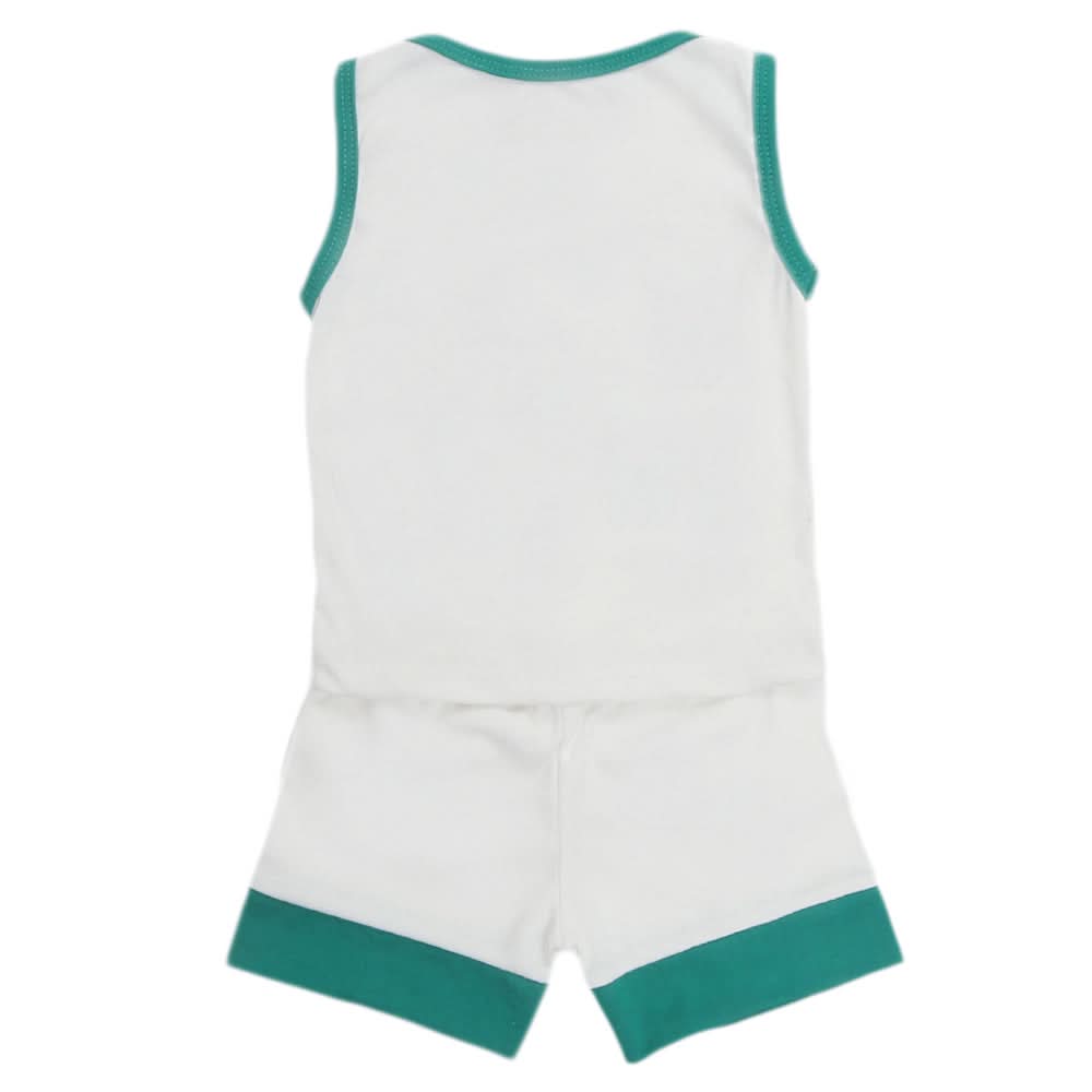 Newborn Sando Suit For 14th August - White, Kids, NB Boys Sets And Suits, Chase Value, Chase Value
