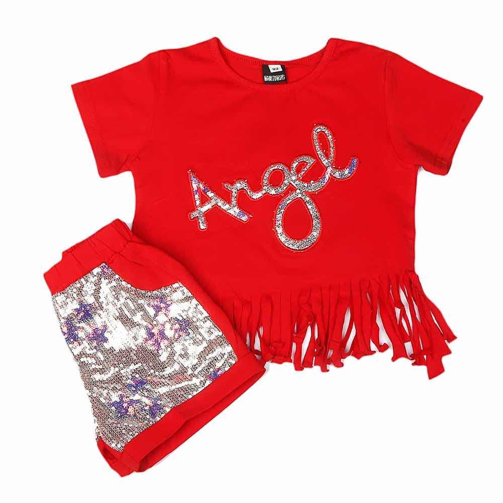 GIrls Suit - Red, Kids, Girls Sets And Suits, Chase Value, Chase Value