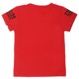 Boys Round Neck Half Sleeves T-Shirt - Red, Kids, Boys T-Shirts, Chase Value, Chase Value