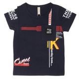 Boys Round Neck Half Sleeves T-Shirt - Navy Blue, Kids, Boys T-Shirts, Chase Value, Chase Value