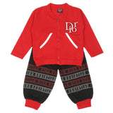Boys Full Sleeves 3Pcs Suit - Red, Boys Sets & Suits, Chase Value, Chase Value