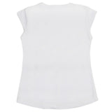 Girls Half Sleeves Printed T-Shirt - White, Girls T-Shirts, Chase Value, Chase Value