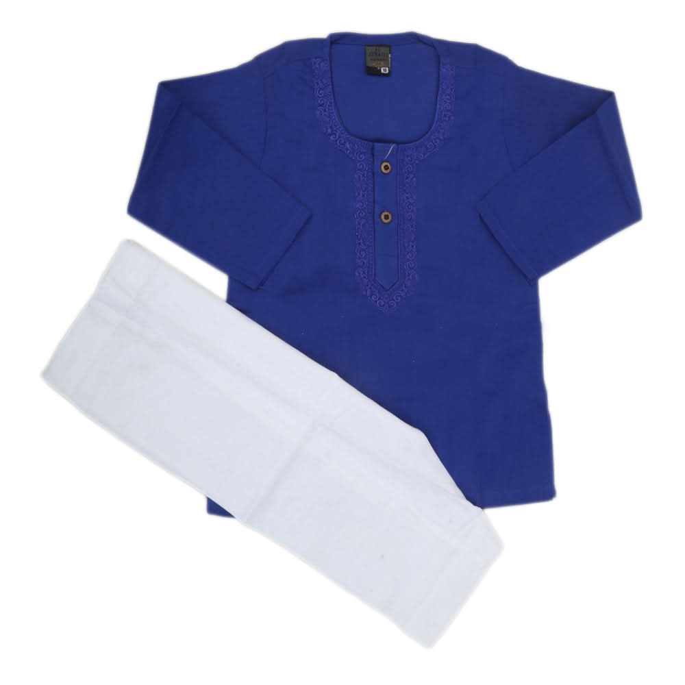 Newborn Boys Shalwar Suit - Royal Blue, Kids, NB Boys Shalwar Suits, Chase Value, Chase Value
